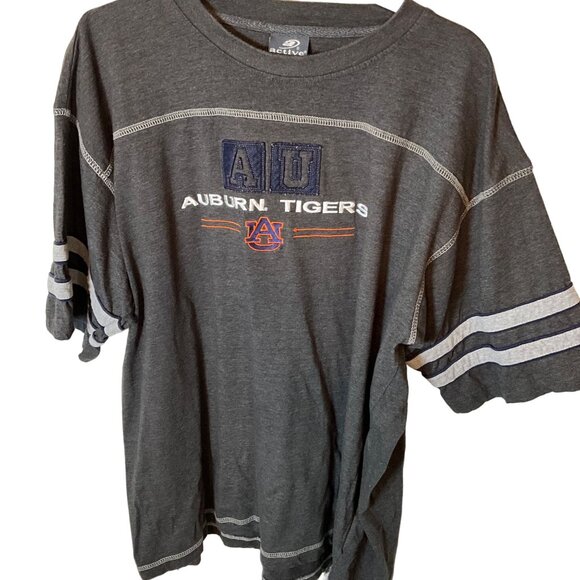 Active Auburn University Gray Pullover Shirt XL Embroidered Team Name‎ and Logo - Picture 2 of 6